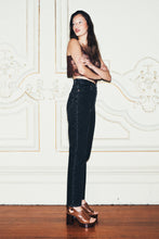 Load image into Gallery viewer, Loulou Straight Jean - Black Sand