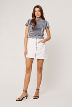 Load image into Gallery viewer, A-Line Mini Skirt - Vintage White Zip