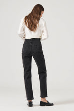 Load image into Gallery viewer, Loulou Straight Jean - Black Sand