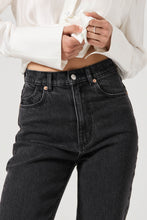 Load image into Gallery viewer, Loulou Straight Jean - Black Sand