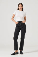 Load image into Gallery viewer, Loulou Straight Jean - Black Sand