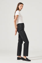 Load image into Gallery viewer, Loulou Straight Jean - Black Sand