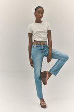 Load image into Gallery viewer, Loulou Straight Jean Long - Lennon Blue