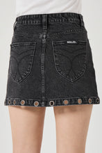 Load image into Gallery viewer, High Line Mini Skirt - Black Sand Eyelet