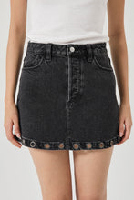 Load image into Gallery viewer, High Line Mini Skirt - Black Sand Eyelet