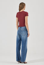 Load image into Gallery viewer, Daisy Lace Tee - Dark Cherry
