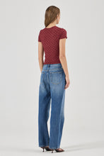 Load image into Gallery viewer, Daisy Lace Tee - Dark Cherry