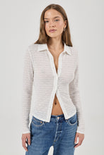 Load image into Gallery viewer, Daisy Lace Long Sleeve Shirt - White