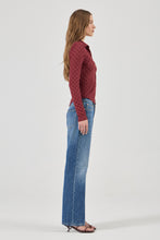 Load image into Gallery viewer, Daisy Lace Long Sleeve Shirt - Dark Cherry
