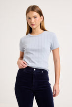 Load image into Gallery viewer, Pointelle Classic Tee - Dusty Blue