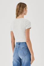 Load image into Gallery viewer, Pointelle Classic Tee - Grey Marle