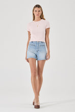 Load image into Gallery viewer, Pointelle Classic Tee - Pale Pink