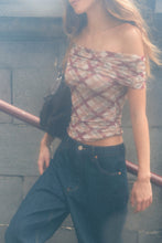 Load image into Gallery viewer, Field Lines Cold Shoulder Top