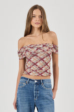 Load image into Gallery viewer, Field Lines Cold Shoulder Top