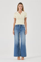 Load image into Gallery viewer, Lady Knit Polo Top - Pale Yellow