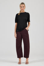 Load image into Gallery viewer, Sheer Lyocell Tee - Black