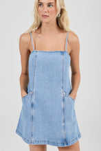 Load image into Gallery viewer, Deco Denim Cami Dress - Vintage Stone