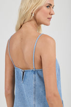 Load image into Gallery viewer, Deco Denim Cami Dress - Vintage Stone