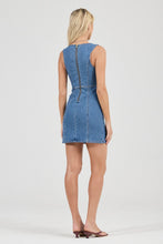 Load image into Gallery viewer, Carmen Denim Mini Dress - Canyon Stone