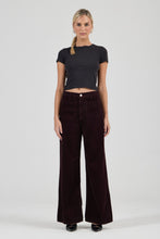 Load image into Gallery viewer, Relaxed Sailor Jean Long - Dark Cherry Cord