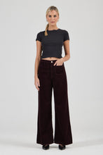 Load image into Gallery viewer, Relaxed Sailor Jean Long - Dark Cherry Cord