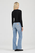 Load image into Gallery viewer, Pointelle Classic Long Sleeve Top - Black