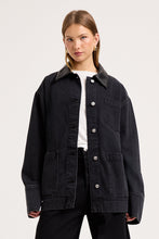 Load image into Gallery viewer, Denim Chore Jacket - Mercer Black