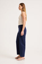 Load image into Gallery viewer, Gigi Barrel Trade Pants - Drill True Navy