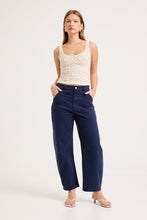 Load image into Gallery viewer, Gigi Barrel Trade Pants - Drill True Navy