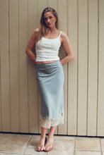 Load image into Gallery viewer, Rue Midi Skirt - Dusty Blue