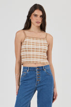 Load image into Gallery viewer, Daybreak Knit Tank Check