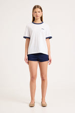 Load image into Gallery viewer, Script Ringer Tee - White