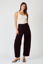 Load image into Gallery viewer, Gigi Barrel Corduroy Pants - Dark Cherry