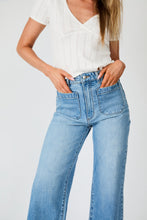Load image into Gallery viewer, Sailor Wide Leg Cinch Jeans Long - Lennon Blue