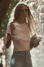 Load image into Gallery viewer, Pointelle Classic Tee - Pale Pink