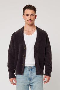 Shag Cardigan - Charcoal