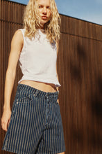 Load image into Gallery viewer, 90&#39;s Relaxed Short - Indigo Stripe
