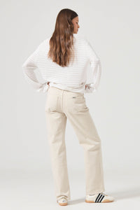 Edgar Longsleeve Tee - Vintage White