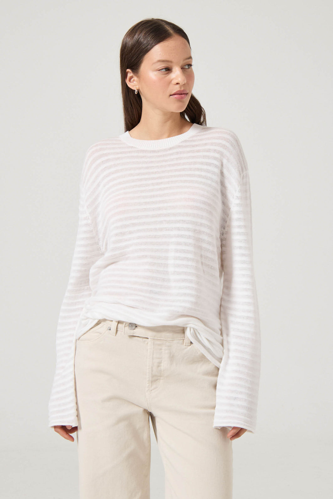 Edgar Longsleeve Tee - Vintage White
