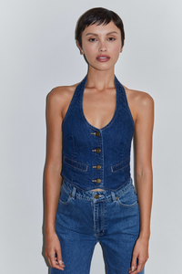 Halter Vest - Stone