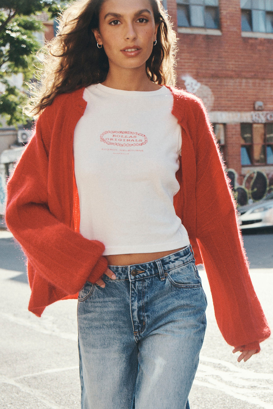 Elodie Cardigan - Crimson
