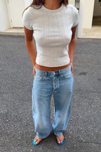 Load image into Gallery viewer, Pointelle Classic Tee - Grey Marle
