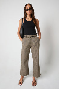 Heidi Pant - Brown Check