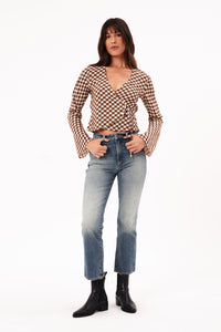 Rodeo Blouse - Bronze Geo