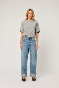 Tomboy Hemp Tee - Grey Marle
