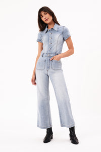 Sailor Jumpsuit - Light Vintage Blue