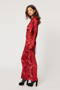 Bettina Maxi Burnout - Ruby