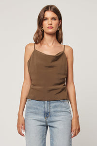 Cowl Neck Cami - Nutmeg