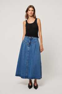 Leonie Skirt - River Blue