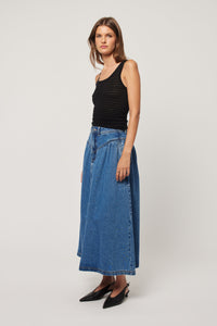 Leonie Skirt - River Blue